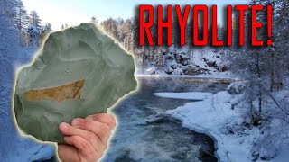 Flint Knapping a Rhyolite Paleoindian Knife What is the problem [upl. by Miyasawa259]