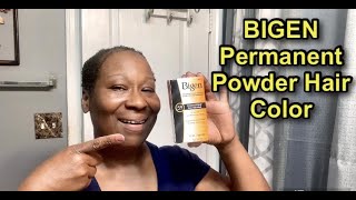 USING BIGEN PERMANENT POWDER HAIR COLOR [upl. by Ahsurej]