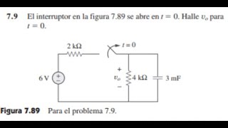 CIRCUITOS RC DE PRIMER ORDEN EJERCICIO DE HALLAR VOLTAJE [upl. by Vandervelde843]