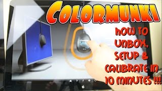 Colormunki Monitor Calibration Unbox Setup amp Calibrate in 10 min [upl. by Lashonde]