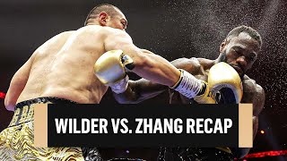 Zhilei Zhangs BRUTAL TKO STUNS Deontay Wilder In 5th Round I Boxing Recap I CBS Sports [upl. by Hadik912]