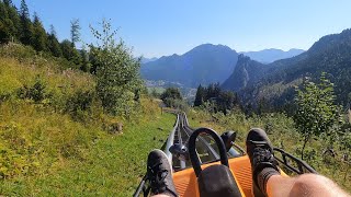 Oberammergau Alpine Coaster 4k No Brakes [upl. by Ahsiuqet]