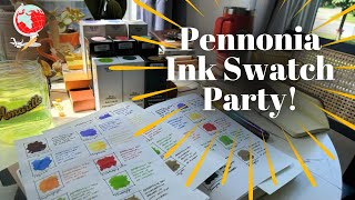 Swatching Pennonia Inks [upl. by Aiel]