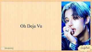 ATEEZ Deja vu EASY LYRICS [upl. by Nickey761]