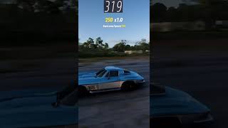 Airstrip Jump Stock vs Tuned Engine Sound 1967 Chevrolet Corvette Stingray 427 fh5 short [upl. by Aeslek]