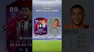 Trailblazers Team 2 First Fifa Cards Part 2 eafc fifa football footballshorts shorts [upl. by Kazue]