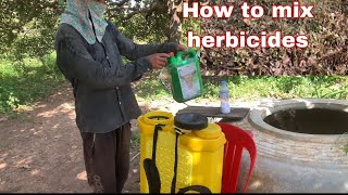 How to mix good herbicides [upl. by Nnylg]