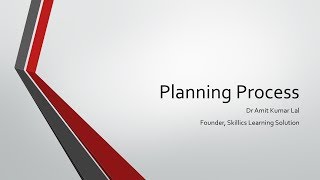 Planning Process [upl. by Labaw]