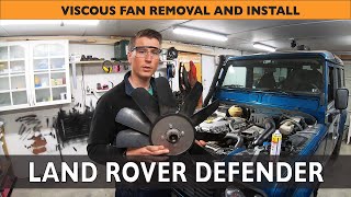 How to remove and install viscous fan on Land Rover Defender TD5 [upl. by Aisyat]