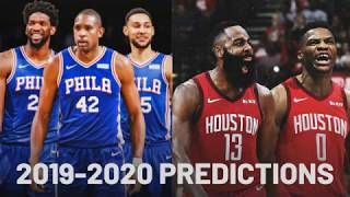 NBA Standings Predictions 20192020 [upl. by Nayab]