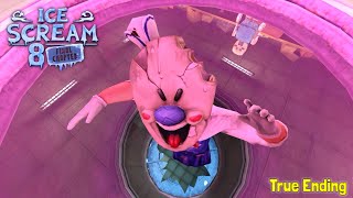 Ice Scream 8 Rod Face Reveal New Ending  Ice Scream 8 New Update Full Gameplay [upl. by Alis40]