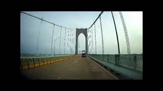 RI 138 E Jamestown to Newport Bridge rhodeisland dec6 2022 silentvideo [upl. by Karisa]