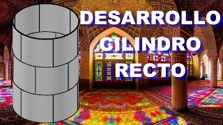 Desarrollo del cilindro recto  Parte 1  Calderería [upl. by Anileh760]