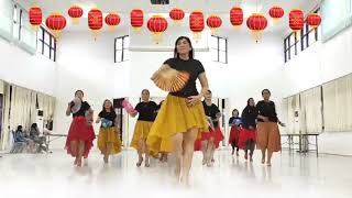 Red Envelopes For The Chinese New Year Choreo Kenny Teh  Borneo Lovely Line Dance [upl. by Ailedo]