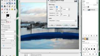 Gimp  Redimensionner et recadrer une photo [upl. by Arakal]