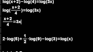 Logarithmus Aufgaben Vertiefung Video 3 [upl. by Mauro]