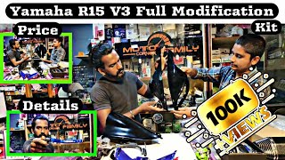 Yamaha R15 V3 Modified Accessories full price list 2020  Black Buddy Tamil [upl. by Jesus]