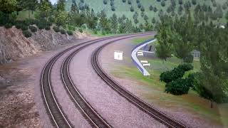 Amtraks Pennsylvanian rounds the Horseshoe curve [upl. by Touber]