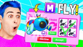 I Traded My MEGA BLUEBOTTLE FLY For THIS In Adopt Me  Roblox Adopt Me Trading MEGA NEON FLY [upl. by Ziladnerb]