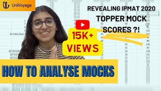 How to Analyse Mocks  Mock Analysis by IPMAT IIM Indore Topper  Revealing Mock Scores of Topper [upl. by Kola]