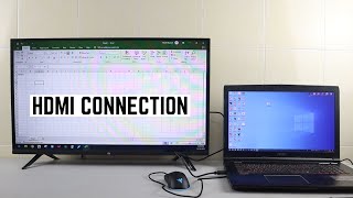 How to Connect Laptop Screen to Mi Smart TV with HDMI Cable [upl. by Laved]