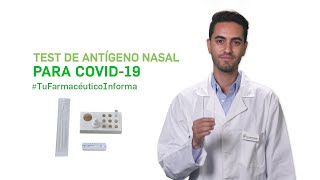 Cómo realizar correctamente un test de antígeno nasal de autodiagnóstico para COVID 19 TFI [upl. by Retluoc635]