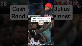 Cash Nasty reacts to Julius Randles game winner🔥👀 cashnasty basketball nba flightreacts [upl. by Thomson]