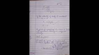 Class 9 physics chapter 2 notes👉👉force and law of motionshorts shortnotes physics viralshorts [upl. by Gnoy]