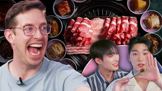 Keith Eats Everything at Korean BBQ Ft ATEEZ [upl. by Phillis]