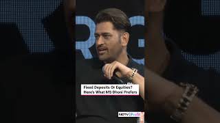 Fixed Deposits Or Equities Heres What Dhoni Prefers NDTV Profit [upl. by Nolyk]