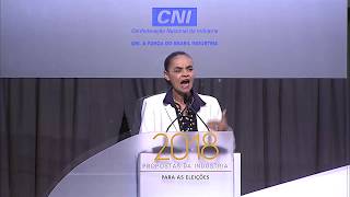 Eleições 2018 Sabatina da CNI com a précandidata Marina Silva Rede [upl. by Hollis]