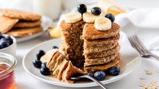 Banana Oatmeal Pancakes [upl. by Guinn525]