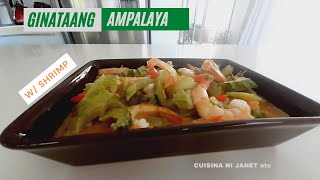 Ginataang Ampalaya with Shrimp Recipe [upl. by Sualakcin453]