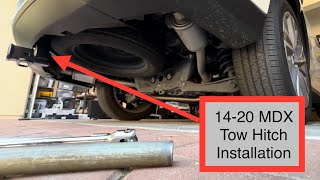 Installing CurtUhaul Trailer Hitch on 20142020 Acura MDX instructions tutorial [upl. by Oemor]