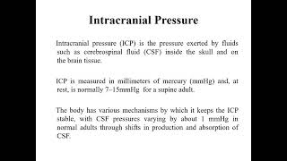 Raised Intracranial Pressure and Role of Mannitol and Hypertonic saline [upl. by Thorne]