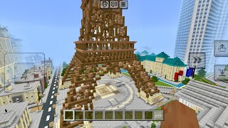 EiffeL TOWER MINECRAFT Mobile [upl. by Enaasiali]