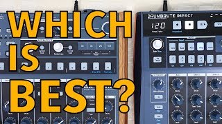 DRUMBRUTE IMPACT VS ORIGINAL DRUMBRUTE  Side by side comparison amp sound demo [upl. by Sidnal]