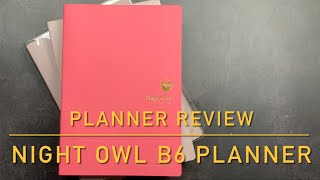 Planner Review  NightOwl Journal A New B6 Tomoe River Paper Dated Planner [upl. by Gyatt]