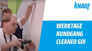 Knauf Werktage Rundgang Lochdecke Cleaneo GO Perfektes Design trifft auf brilliante Akustik [upl. by Shir]