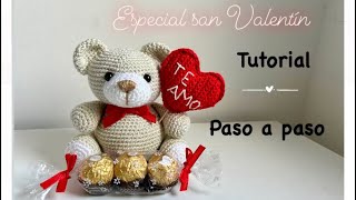 ❤️🌹🐻osito amigurumi🐻🌹❤️tutorial paso a paso oso amigurumi✨ apto para principiantes 🥰 [upl. by Zakarias55]