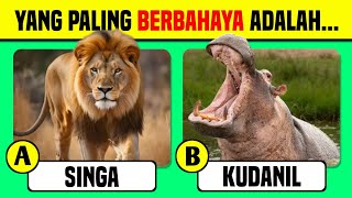 🧠Seberapa Bagus Pengetahuanmu Tentang HEWAN🦁🐧✅ 50 Kuis Trivia Pengetahuan Hewan [upl. by Mccallion]