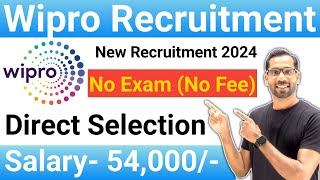 Wipro Recruitment 2024  Wipro Work From Home Job  Freshers Jobs  Govt Jobs June 2024 July 2024 [upl. by Nicholson966]