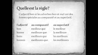 Le Comparatif et le Superlatif [upl. by Japeth]