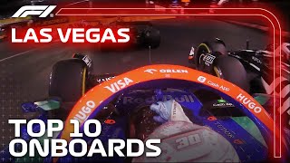 Top 10 Onboards  2024 Las Vegas Grand Prix  Qatar Airways [upl. by Vincenty769]