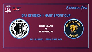 Hinterland vs Springwood Mens Div 1 Finals Rd 1 [upl. by Ahsiak59]