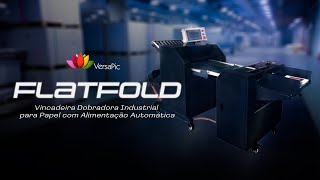 FLATFOLD  Vincadeira Dobradora Industrial para Papel Alimentação Automática de Alta Produção [upl. by Yramesor]