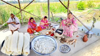 মায়ের হাতে পাটিসাপটা আর দুধপুলি পিঠা রেসিপি পুরানো দিনের ছোটবেলার কথা মনে পড়ে যায়  pitha recipe [upl. by Teilo517]