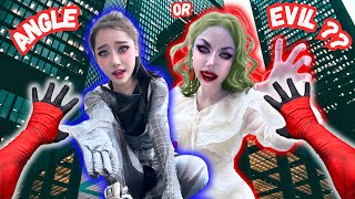 I date good or bad SpiderGirls Sister💔Romantic Love Story by Spiderman ParkourPOV in Real Life [upl. by Boyden]