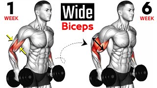 13 BEST Exercises for WIDER BICEPS [upl. by Lal]