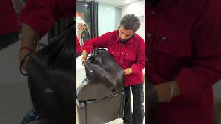 Smooth hair haircut hairtutorial viralvideo subscribe [upl. by Herzel]